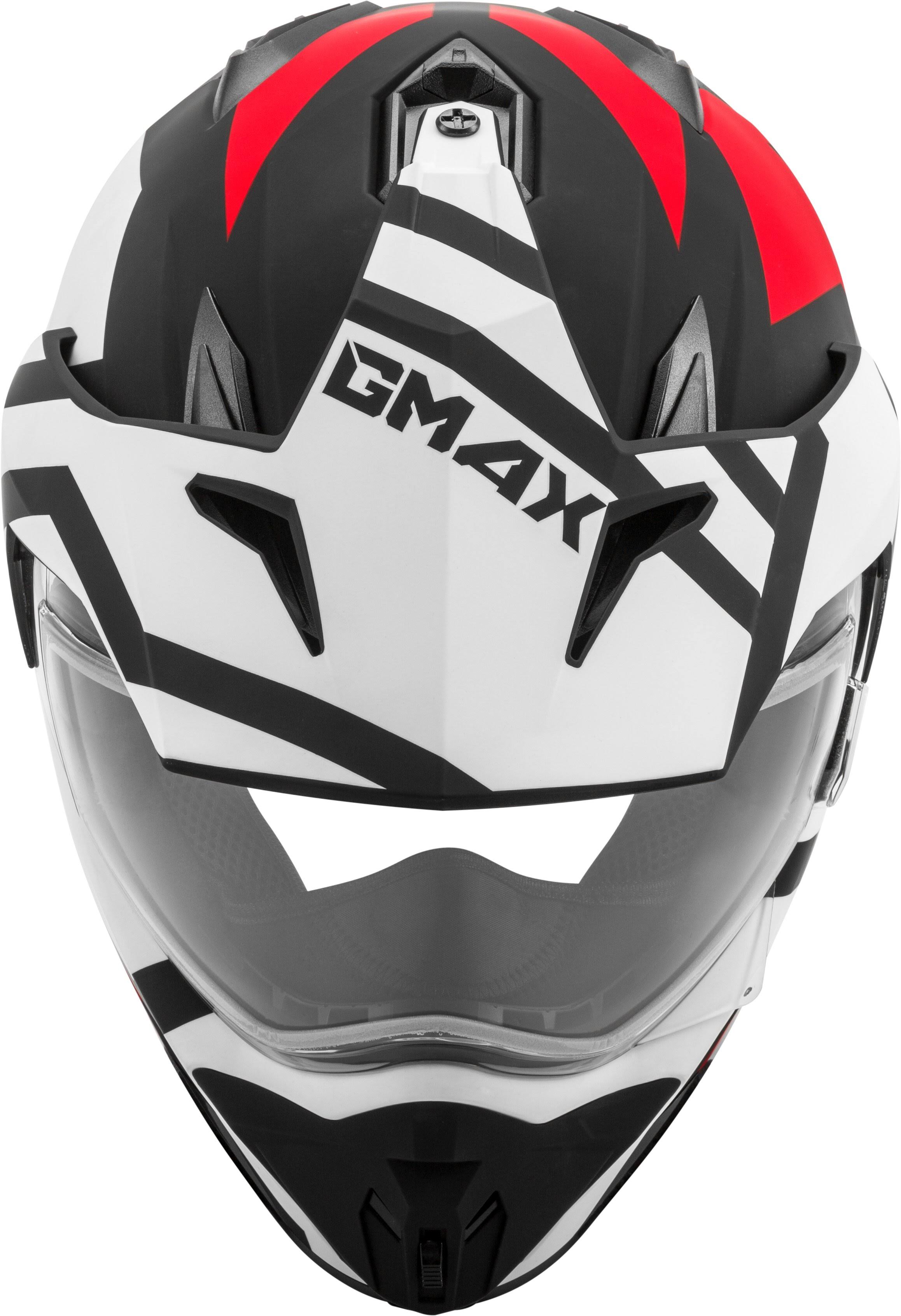 GMAX GM-11S ELEC.SHIELD Snow Helmet Trapper Matte Blk/Red/White XL G4112077