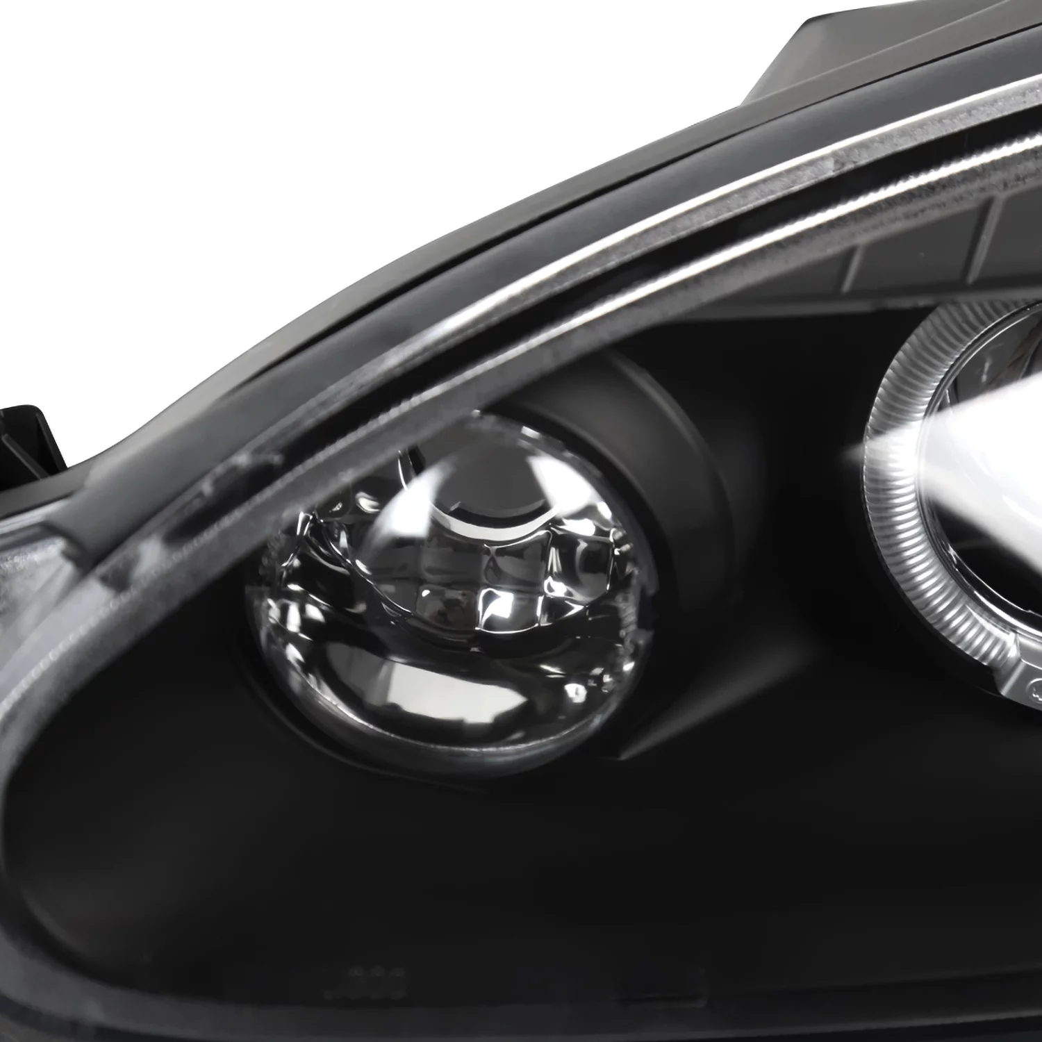 Spec-D Tuning Black Halo Projector Headlights Compatible with 2001-2005 Mazda Miata MX-5 Left + Right Pair Headlamps Assembly
