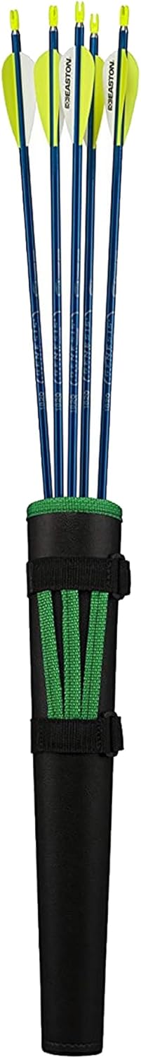 Genesis Archery Compound Bow Archery Kit w/Adjustable Draw Length 15" to 30" & Adjustable Draw Weight 10 to 20 Pounds for Left-Handed, Green (5 Pack)
