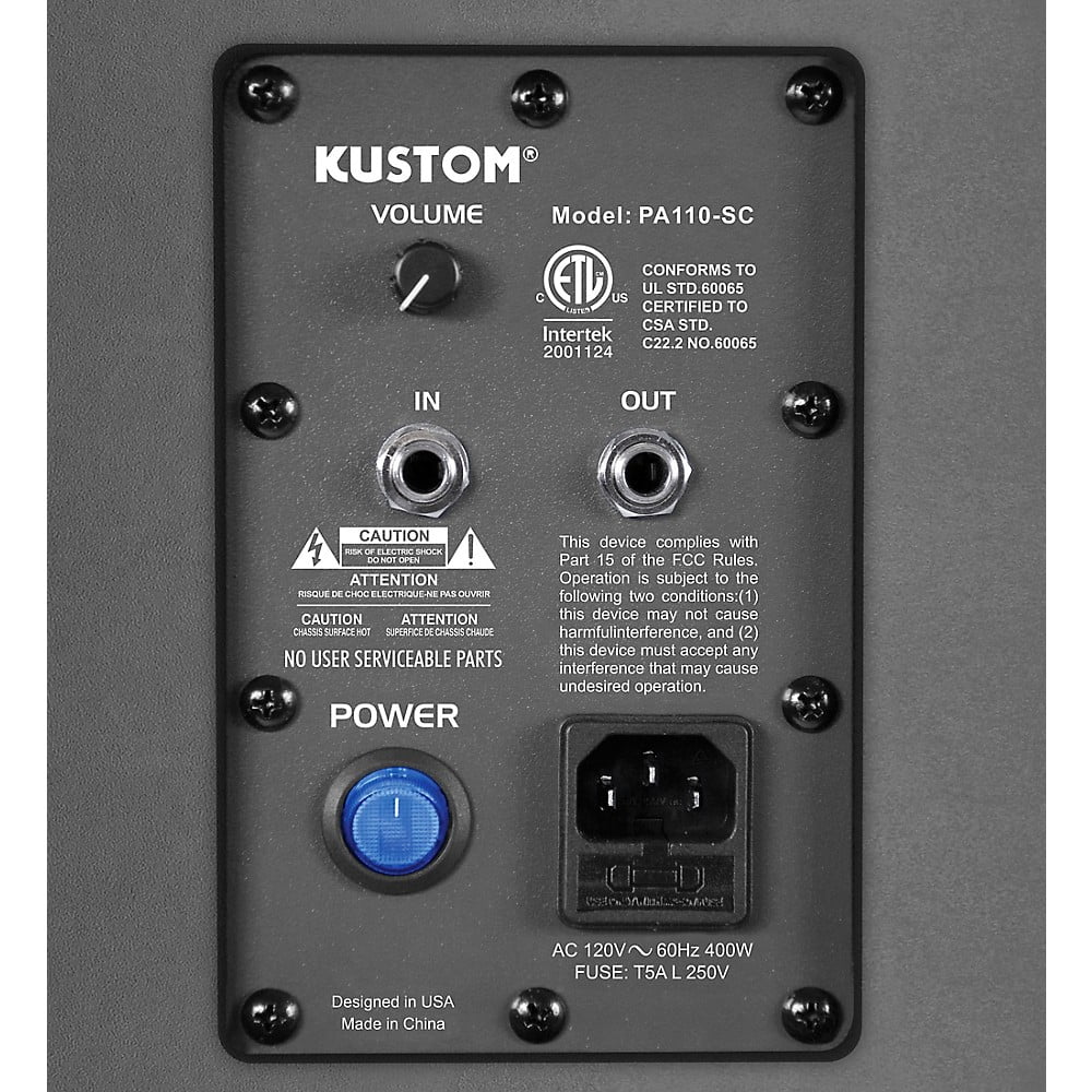 Kustom PA PA110-SC 10" Powered Subwoofer