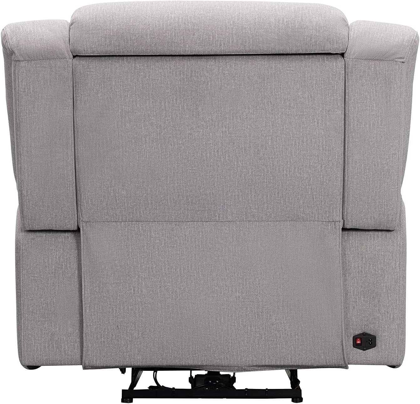 Abbyson Living Tristan Power Reclining Chair with Heat + Massage, Gray
