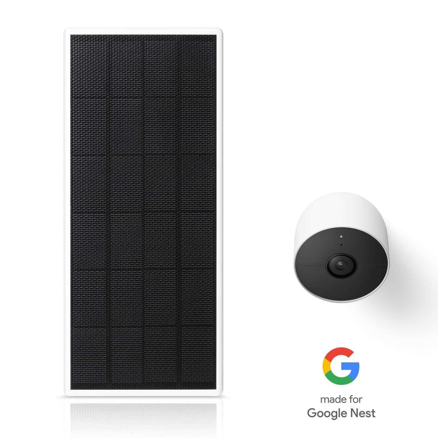 Wasserstein Solar Panel for Google Nest Cam Outdoor or Indoor