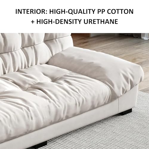 Sectional Sofa Couch Convertible Fabric Couches with Ottoman Recliner Armchair Furniture Sofa Bed with Solid Wooden Frame & Padded Cushions