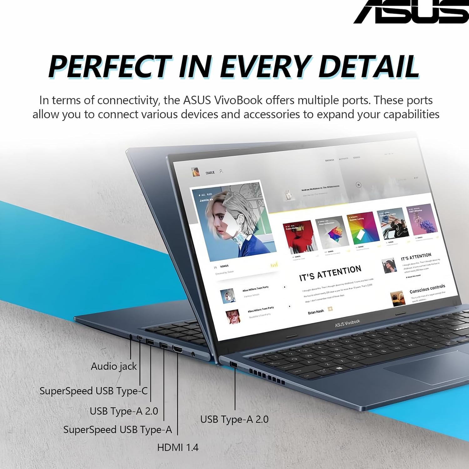 ASUS Vivobook 15 Laptop Touchscreen Computer, 15.6 Laptop Touch Screen FHD, Intel 10 Core i7, 40GB RAM 1TB SSD, Windows 11 Pro Lifetime Microsoft Office Included, Backlit Numeric Keyboard Webcam WiFi6