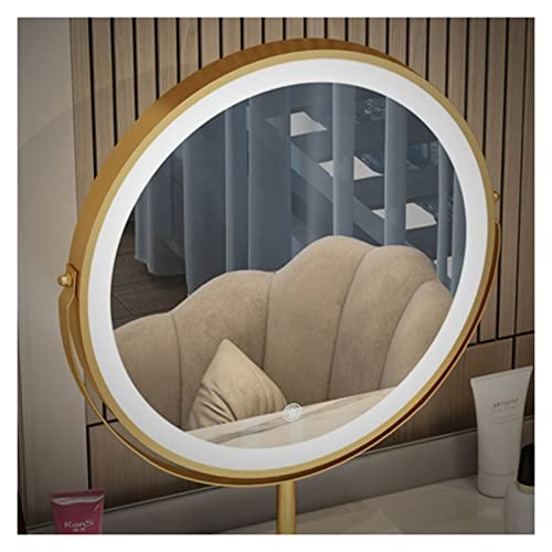 Vanity Table White Vanity Set Makeup Vanity Desk with Round Mirror, White Vanity Makeup Table Girls and Women Vanity Table for Bedroom with Lots Storage Dressing Table(D,120cm)
