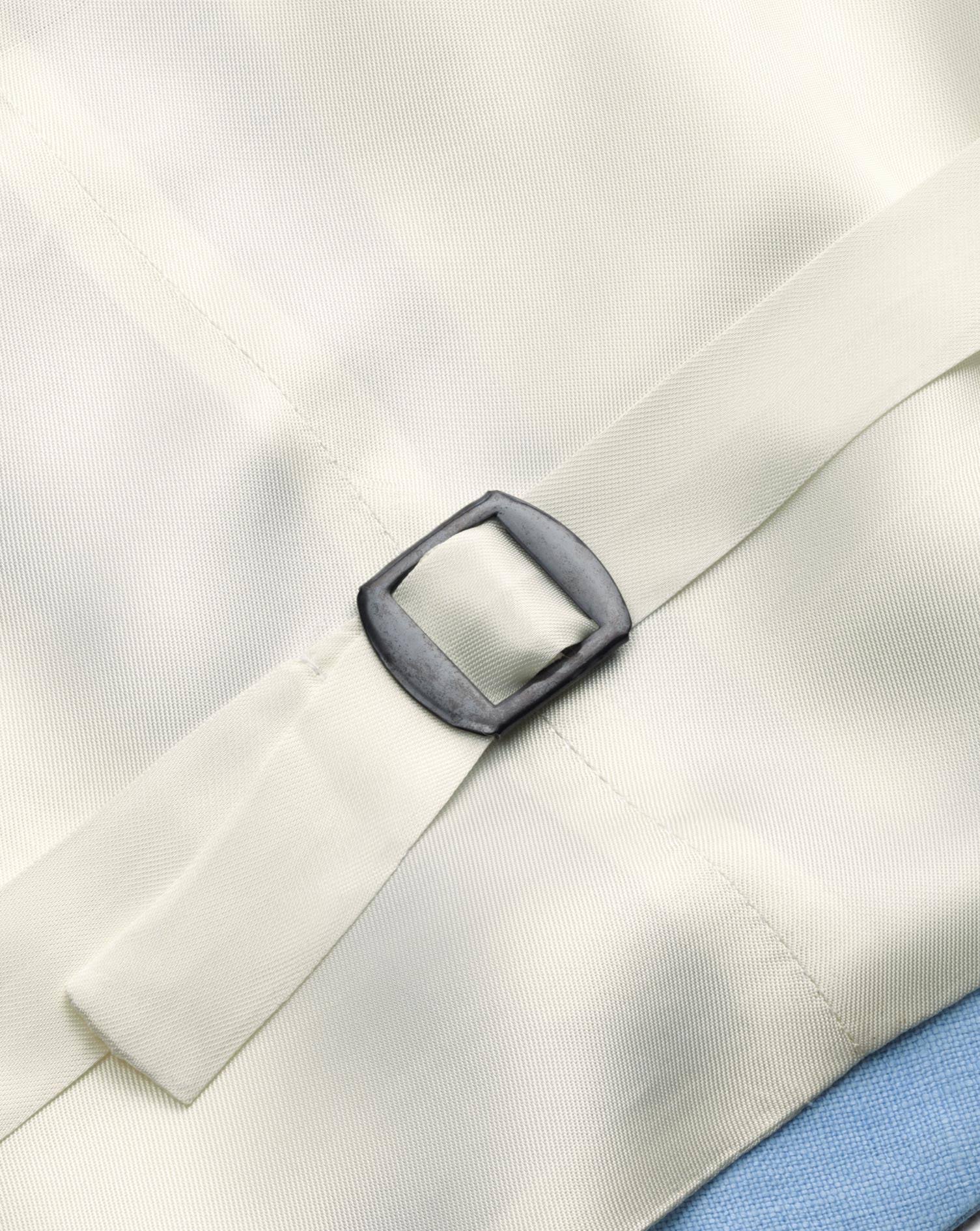 Morning Suit Linen Waistcoat - Duck Egg
