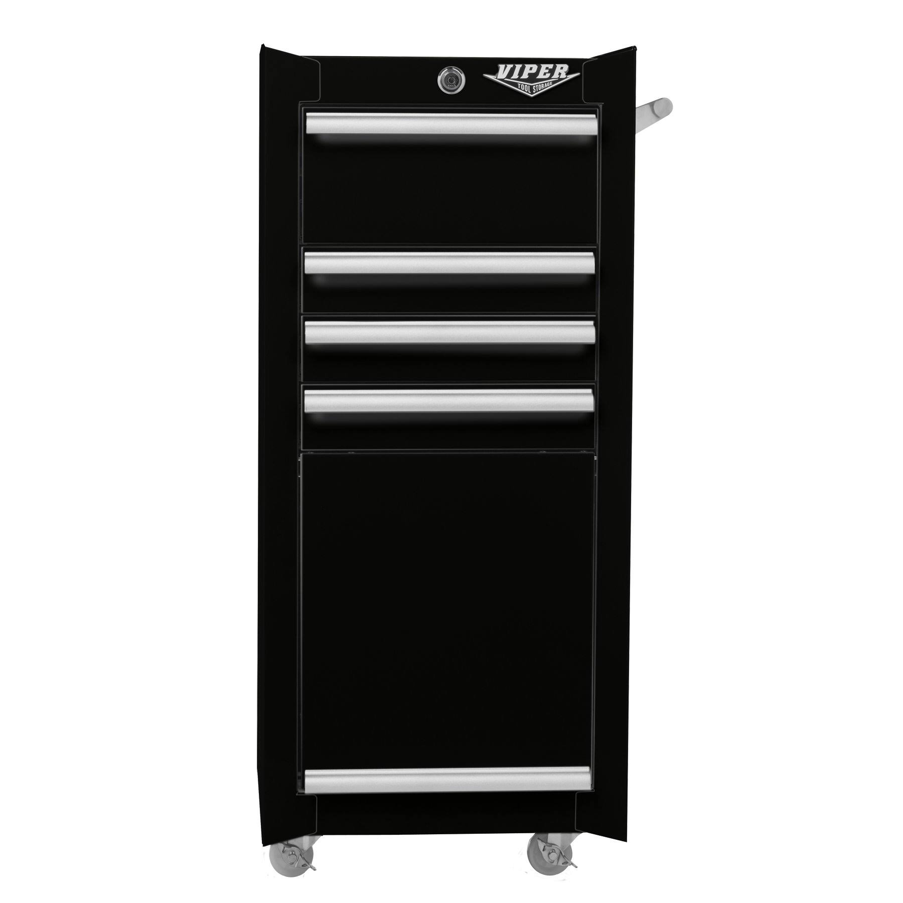 Viper Tool Storage 16-in 4-Drawer Tool/Salon Cart, Black V1804BLR