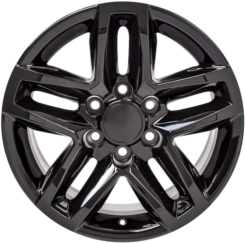 OE Wheels LLC 18 inch Rim Fits 6x139.7 Silverado Suburban Tahoe Sierra Yukon Escalade CV34B 18x8.5 Black Wheels Hollander: 5911