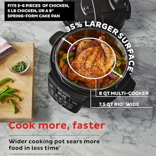 Instant Instant Pot Rio Wide Base Programmable Outer Lid Automatic pressure cooker