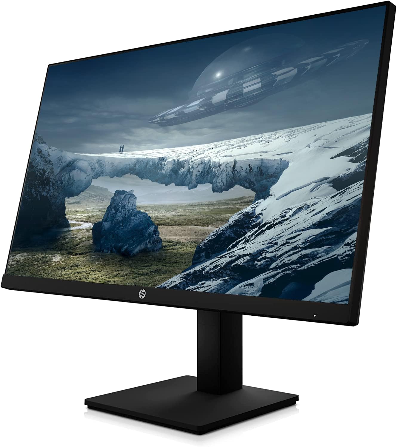 HP 27-inch QHD 1440p (2560 x 1440) IPS Ultra-Thin Bezel Monitor, 165Hz Refresh Rate, 1ms, Tilt/Height and Pivot Adjust Stand, AMD FreeSync, HDMI, DisplayPort, VESA Mountable, NLY DP Cable, Black