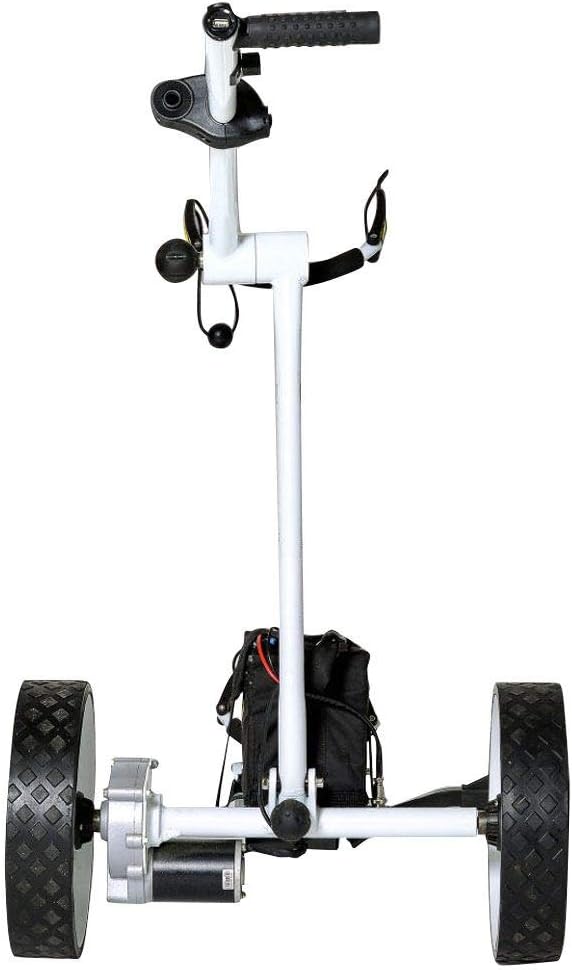 Bat-Caddy X4 Sport Electric Push Cart w/ Free Accessory Kit, 20Ah Lithium, White