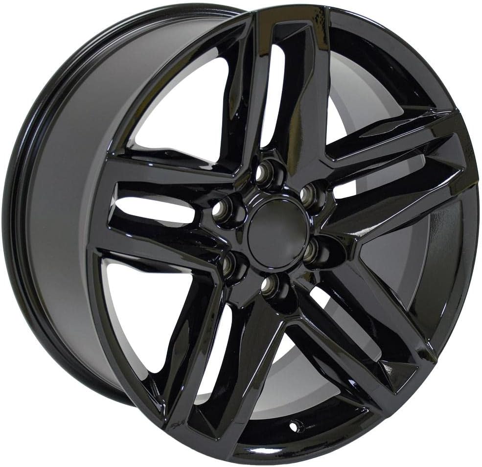 OE Wheels LLC 20 inch Rim Fits 6x139.7 Silverado Suburban Tahoe Sierra Yukon Escalade CV34B 20x9 Black Wheels Hollander: 5911