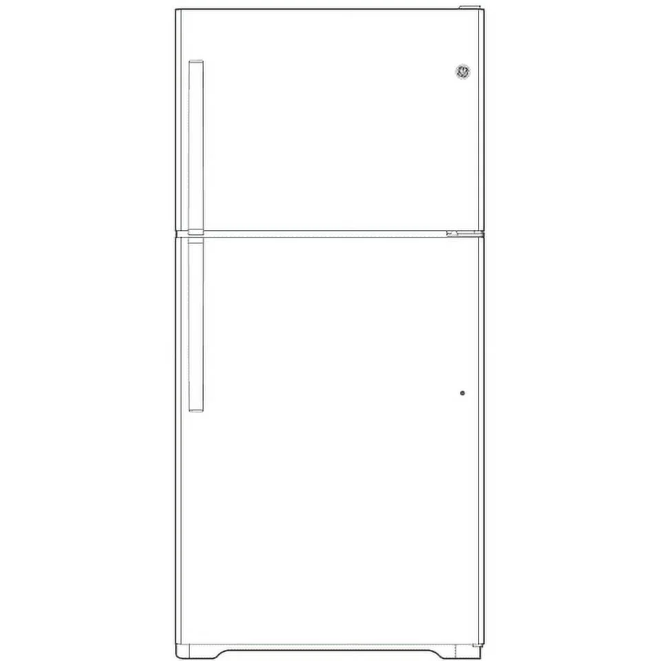 GE® ENERGY STAR® 16.6 Cu. Ft. Top-Freezer Refrigerator