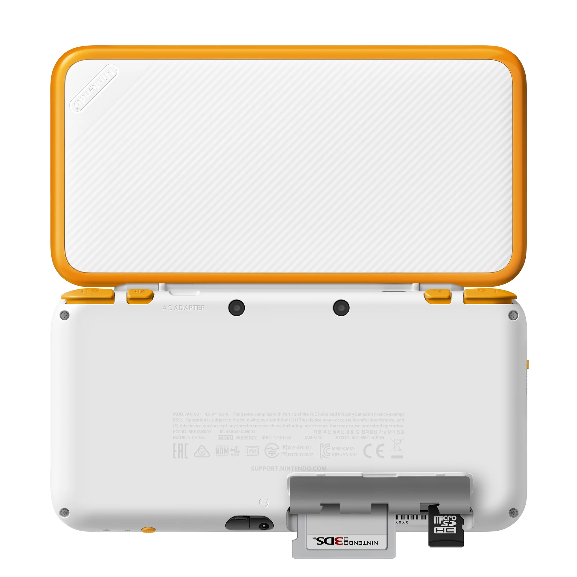 New Nintendo 2DS XL System w/ Mario Kart 7 Pre-installed, Orange & White