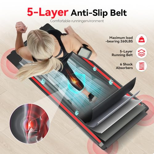 Sperax Walking Vibration Pad with APP, 3 in 1 Under Desk Treadmill, 2.5HP Low Noise Walking Treadmill Pad with Remote Control,Portable Treadmills for Home Office