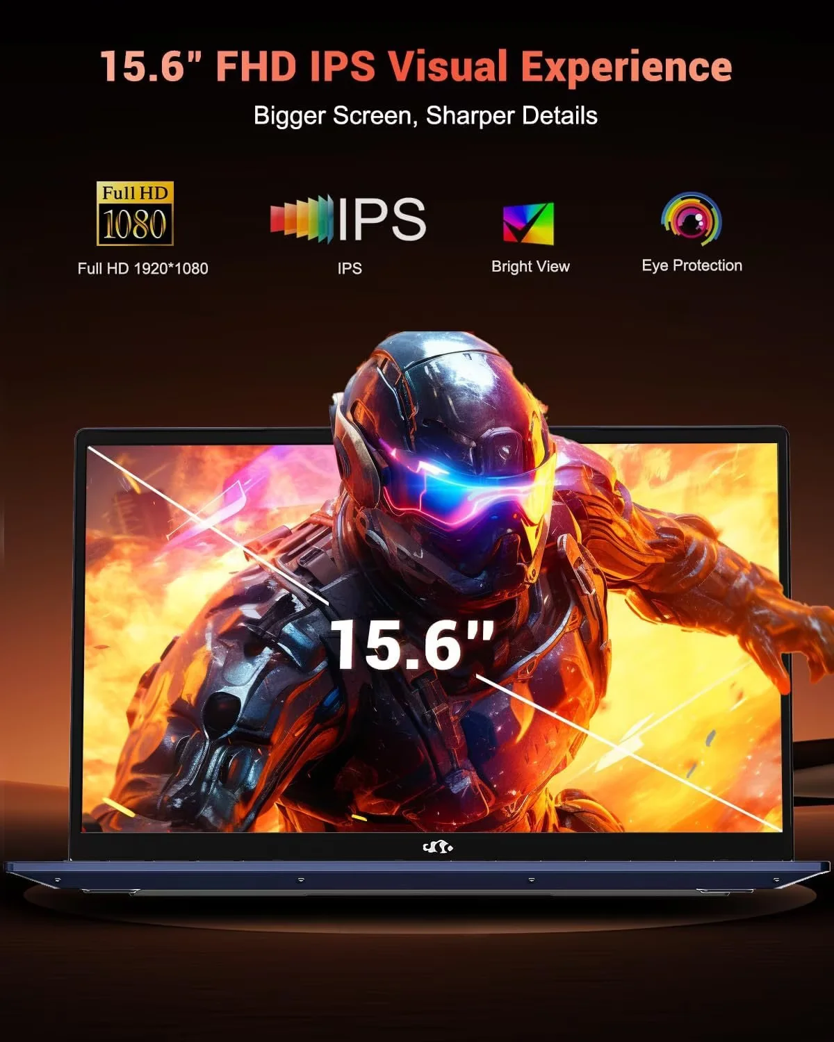 15.6" Gaming Laptop-IPS FHD, AMD Ryzen 7 8745HS Radeon 780M GPU (Beat R9 6900HX, up to 4.9GHz) 32GB DDR5 RAM 2TB SSD 100W Type-C Computer with Fingerprint USB-C 4.0 Backlit Keyboard