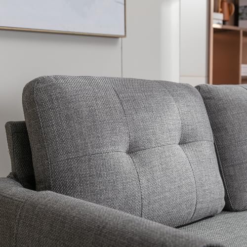 Modular Sectional Sofa with Storage Chaise, Pull Out Sleeper Sofa Bed with Chaise, Comfy L Shaped Convertible Sleeper Couch with Pocket Sectional 3 Seat Couch for Living Room Home Office