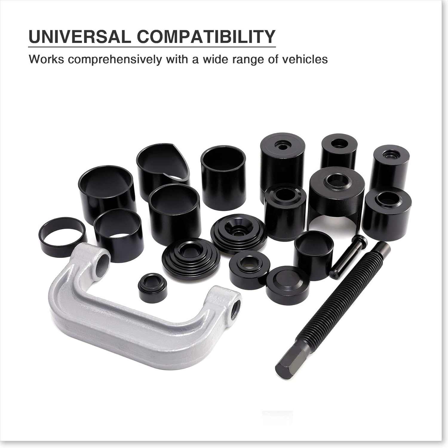Orion Motor Tech Master Ball Joint Press Kit & U-Joint Puller Service Tool Set 21PCS - Upper and Lower Ball Joint Removal Tool Kit for Ball Joint Service with C-Press