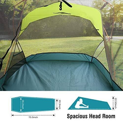 Rhino Valley Camping Tent, Waterproof Portable Lightweight Single Person Outdoor Instant Cabin Tent, Sun Shelter for Camping, Hi