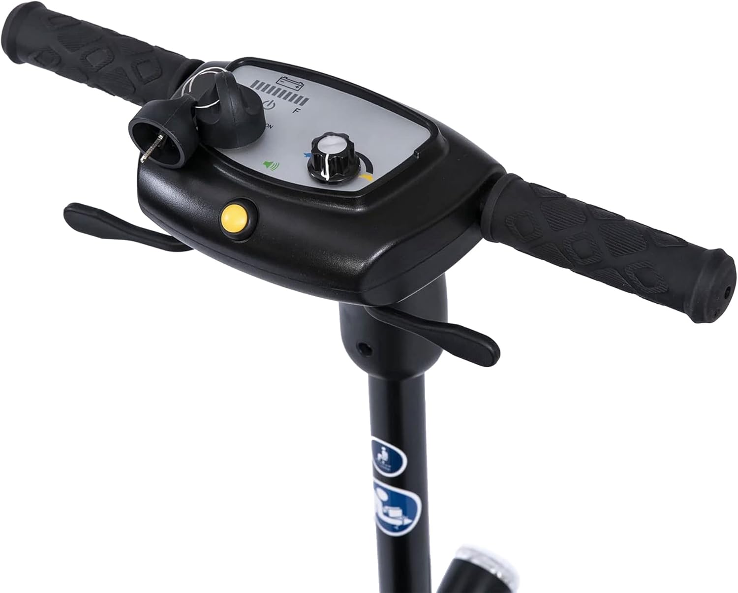 FeatherMobility - Black 4 Wheel Mobility Scooter 37 lb Frame - Long Range Battery, Compact Fold for Travel, with Arm Rests, and Basket - 265 lb Capacity