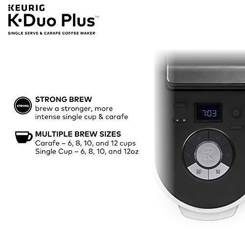 Keurig K-Supreme Gray Single Serve Coffee Maker Milk Frother for Hot and Cold Milk Foam