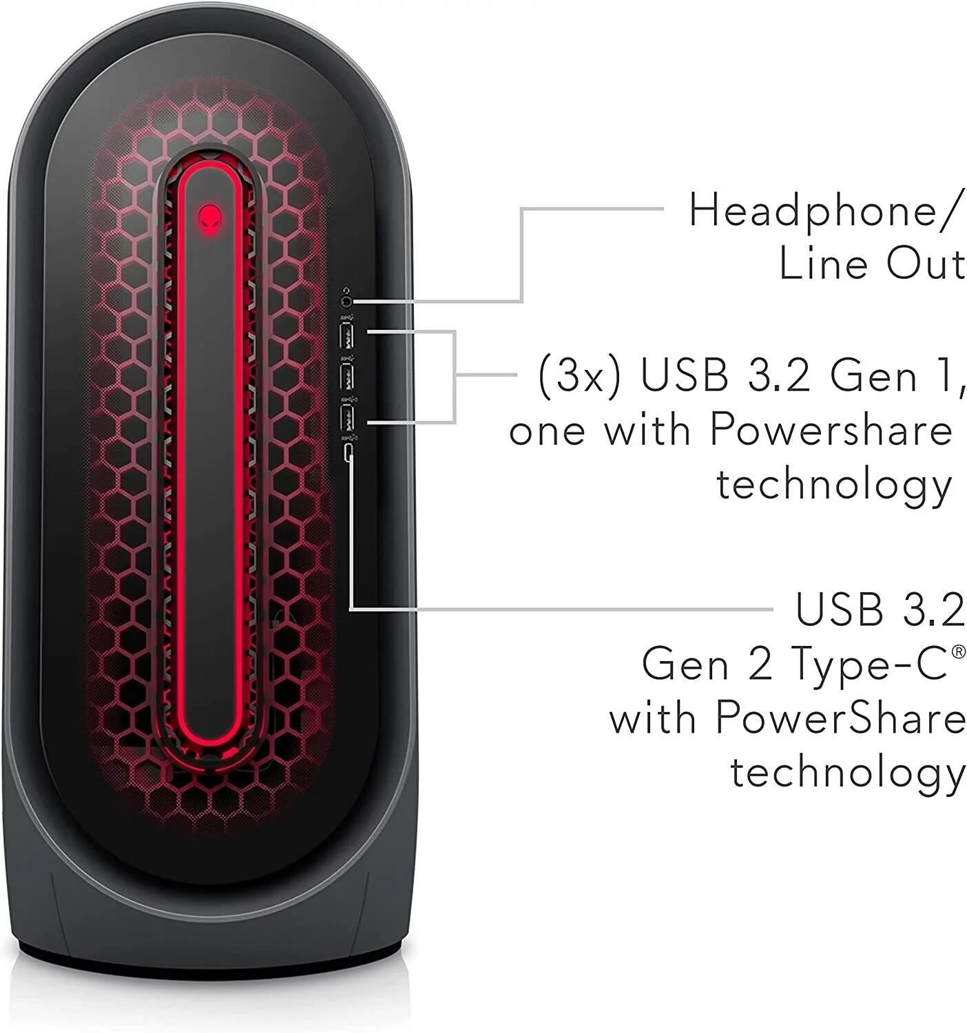 Alienware Aurora R14 Liquid Cooled Gaming Desktop - AMD Ryzen 9 5900, 32GB 3466MHz RAM, 1TB SDD + 2TB HDD, NVIDIA GeForce RTX 3080 10GB GDDR6X Graphics, VR Ready, USB-C, Windows 11 Home  Black