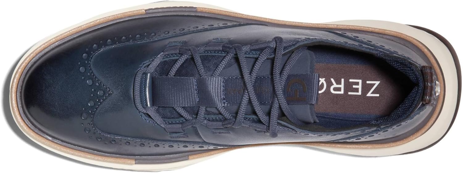 Cole Haan Men's 5.Zerogrand Wingtip Oxford, Navy Blazer/Ivory1, 9