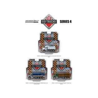 Greenlight 2018 International WorkStar Trucks Set of 3 S.D. Trucks Series 4 1/64 Diecast Mo