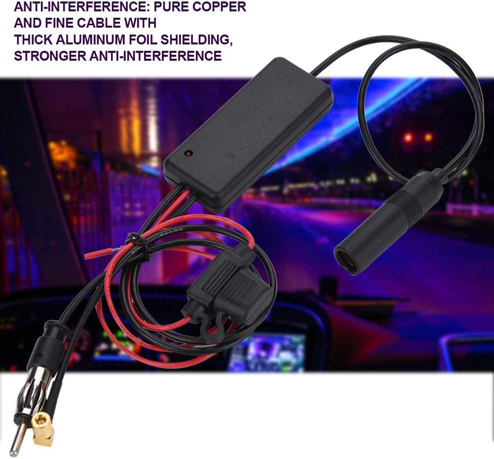 Signal Booster Amplifier AM FM Radio Aerial 26 Antenna TV Signal Amplifier DVB Car Aerial Booster