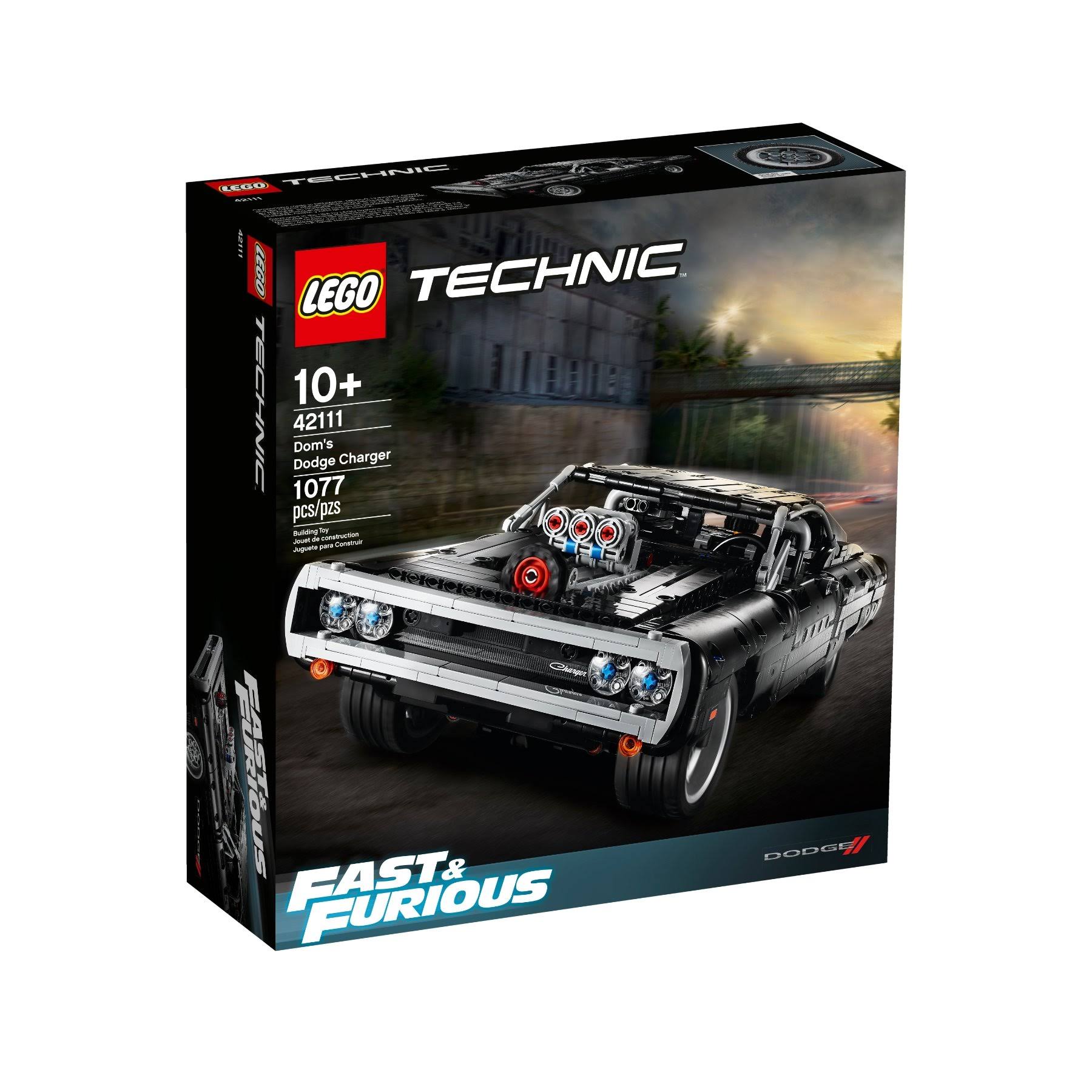 LEGO Technic Fast u0026 Furious Doms Dodge Charger 42111 Race Car Building Set