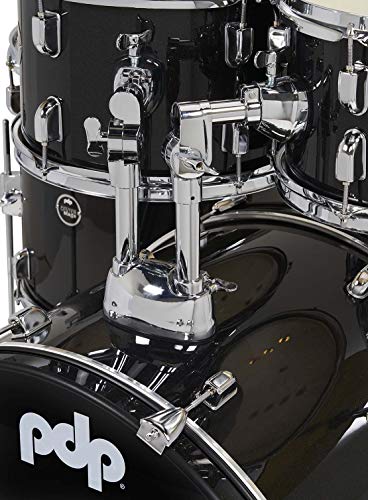 Pacific Drums Center Stage Complete Drumkit, 5 Drum Set, Iridescent Black Sparkle, 7x10, 8x12, 14x16 Floor, 16x22 Kick, 5x14 Snare (PDCE2215KTIB)