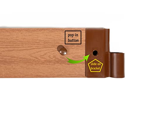 WEATHERED WOOD 2' X 8' X 11" RAISED GARDEN BED - 1" PROFILE