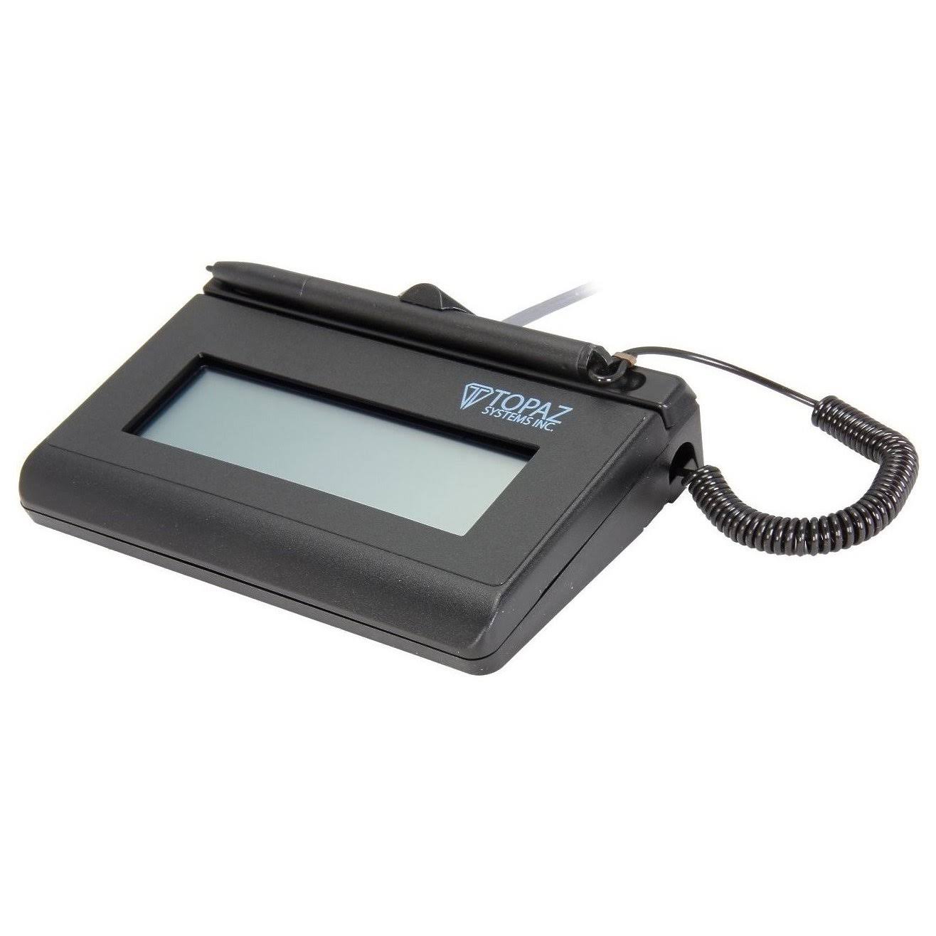 Topaz SigLite LCD 1X5 T-L460-HSB - USB Signature Terminal - 4.4x22 x 1.3x22