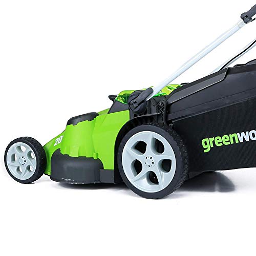 Greenworks 25302 20-Inch 40V Twin Force Cordless Lawn Mower, 5.0Ah