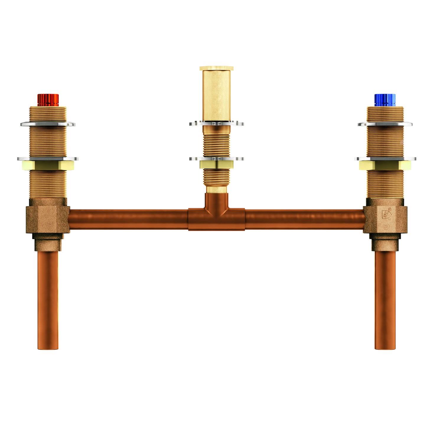 Moen 4796 1/2x22 Sweat Roman Tub Rough-In Valve, Brass