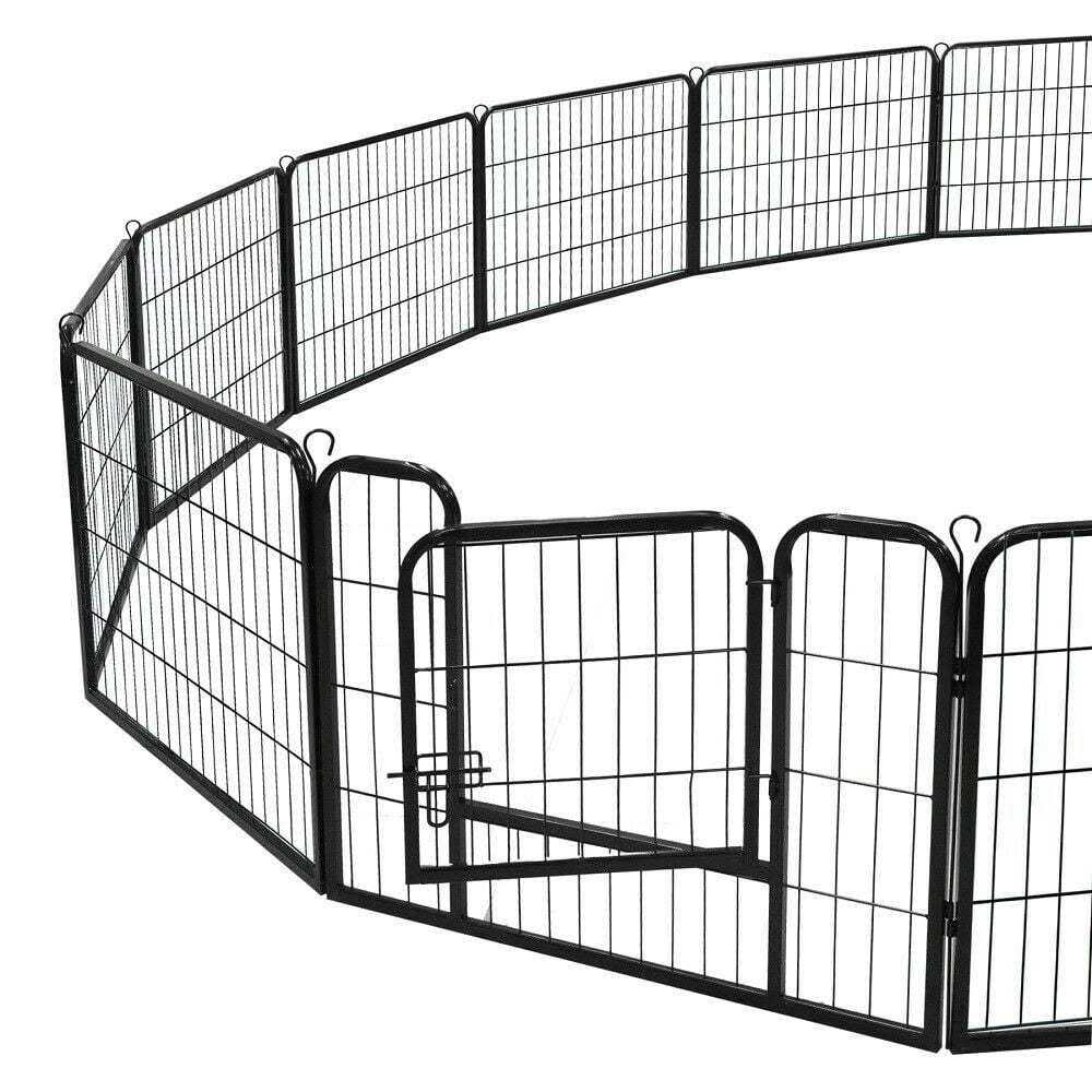 Zenstyle Foldable Detachable Multiple Shape Pet Playpen 16 Panel Dog Kennel Exercise - Pet Supplies online store
