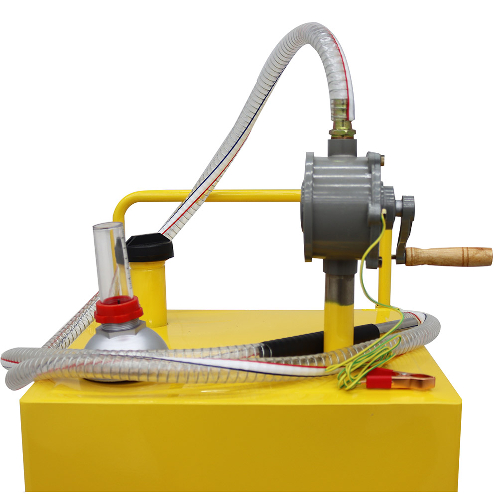 INTBUYING 30 Gallon Portable Gas Caddy Fuel Storage Tank Portable Refueling Drum Oil Storage Tank