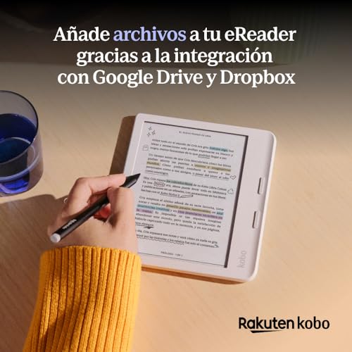 Kobo Libra Colour | eReader | 7” Glare-Free Colour E Ink Kaleido™ 3 Display | Dark Mode Option | Audiobooks | Waterproof | White