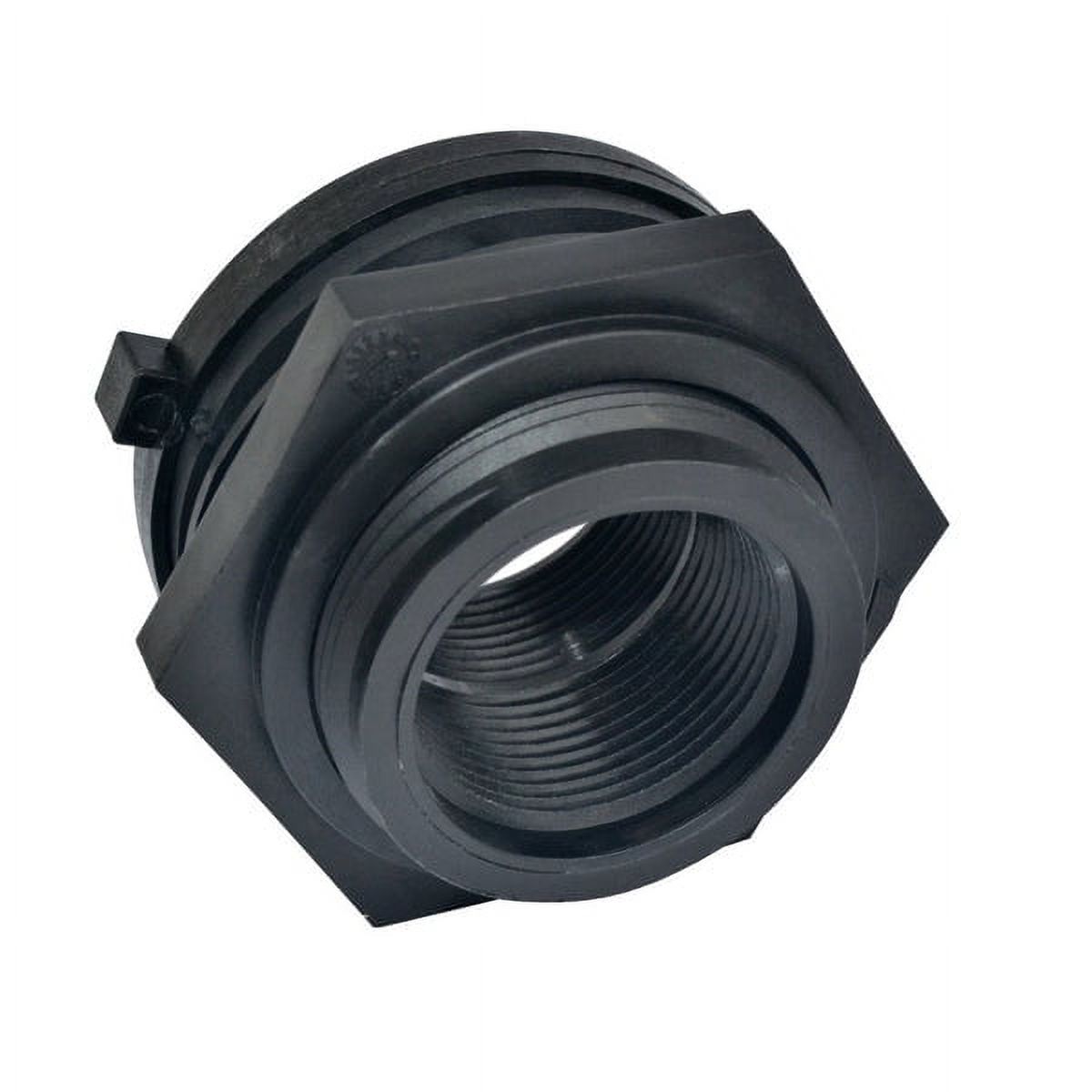 1 PC,Green Leaf TF300PE Bulkhead Fitting With Gasket, 3 Inch