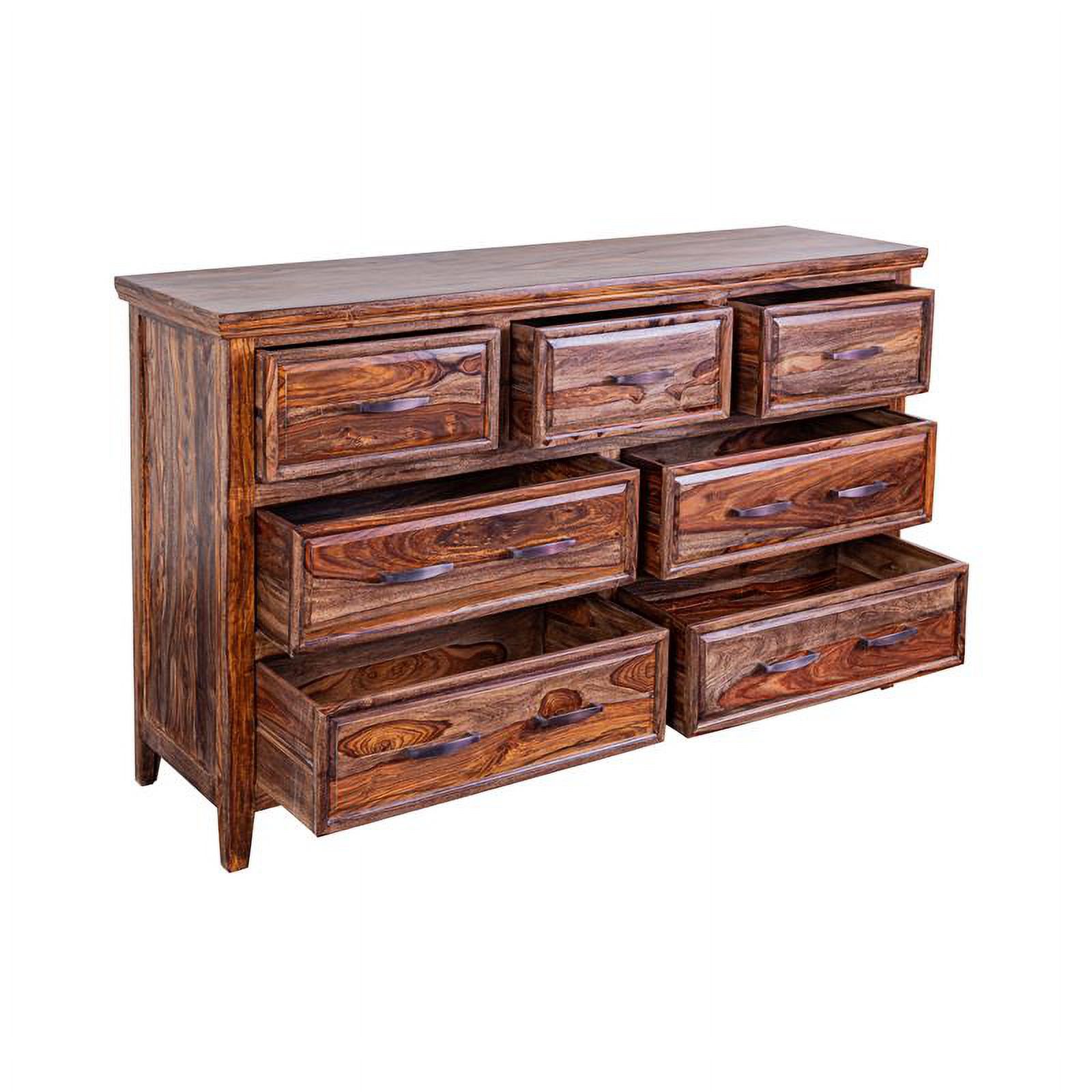 Sonora Solid Sheesham Wood Dresser - Brown