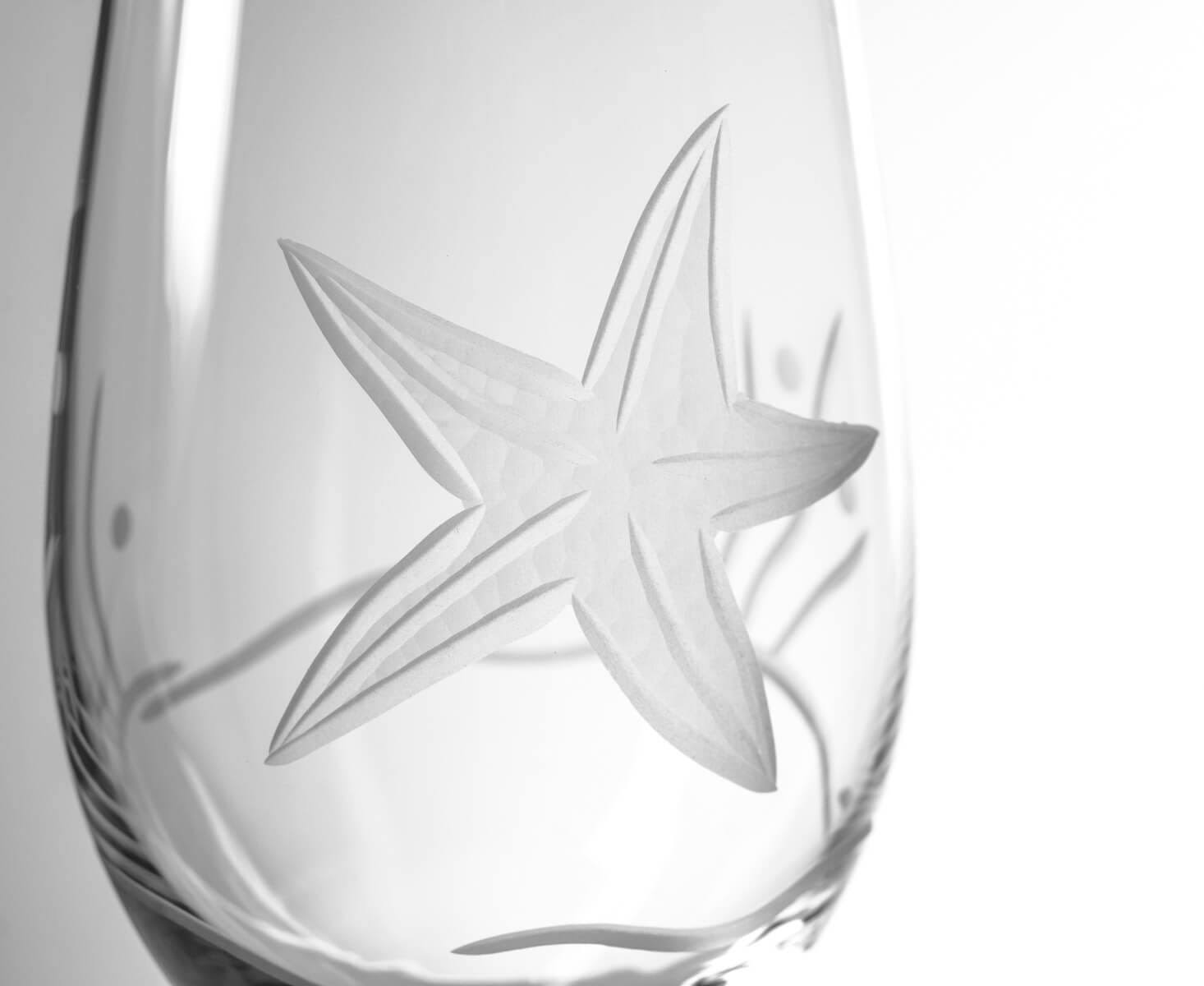 Rolf Starfish 12 oz White Wine Glass - Set of Four