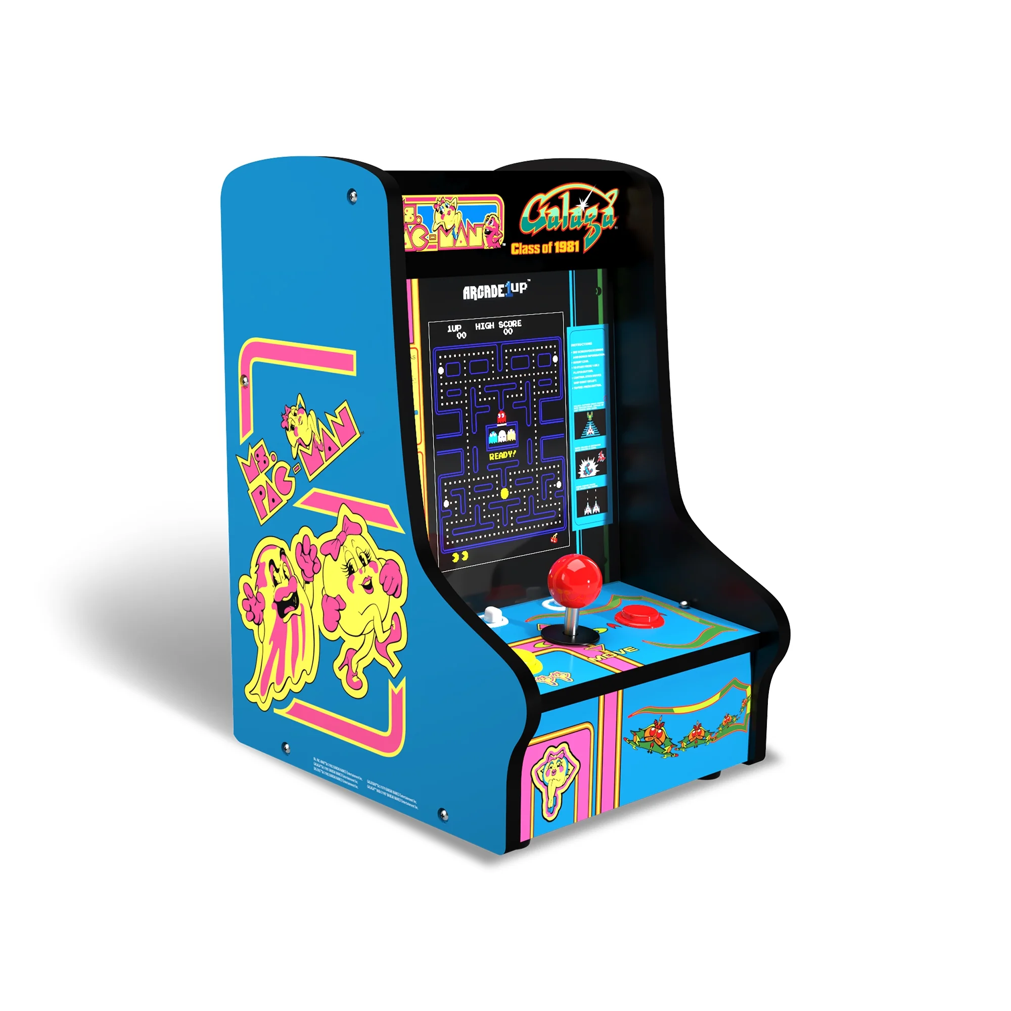 Arcade1Up Ms. PacMan/Galaga Class of '81 Countercade