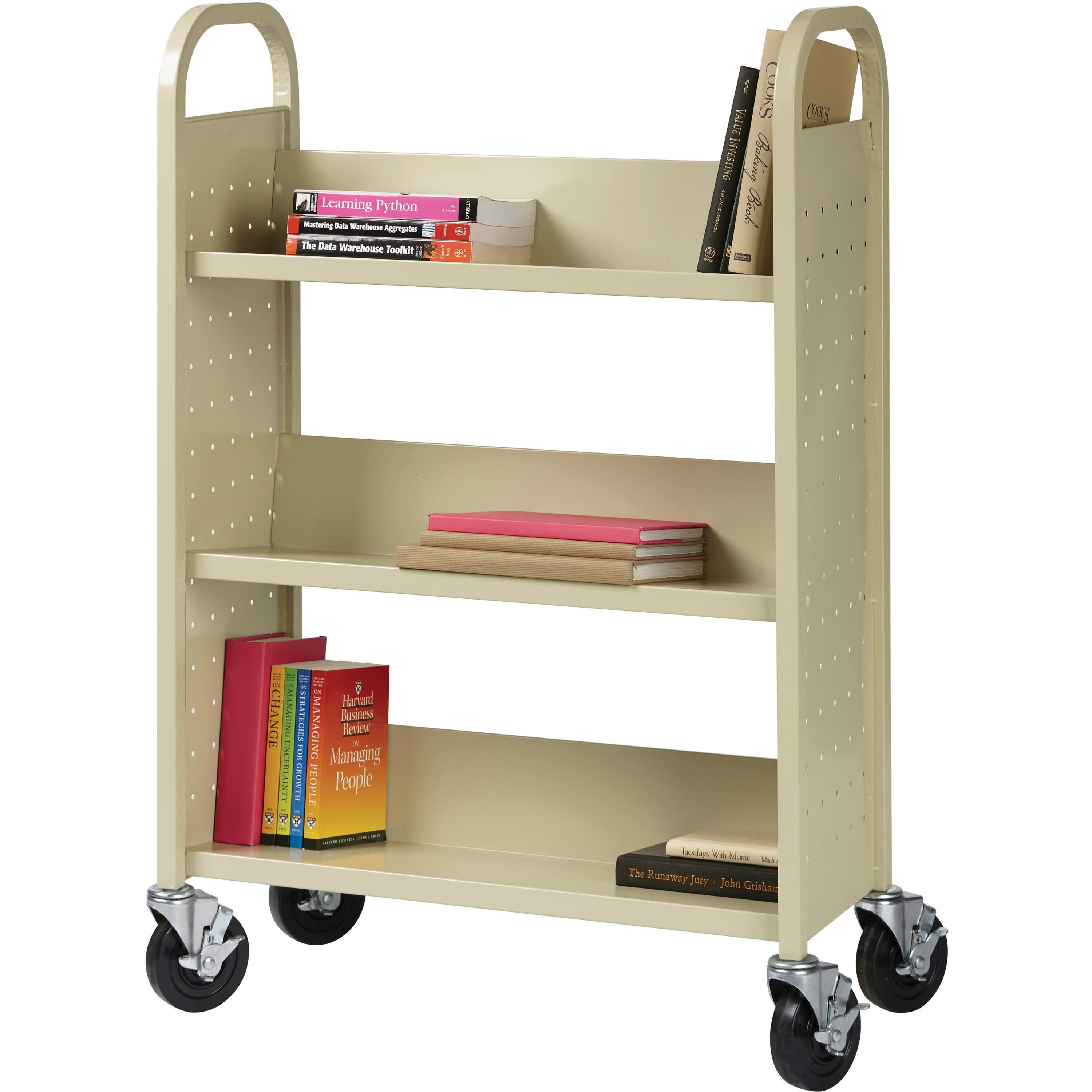 Lorell Single Sided Book Cart