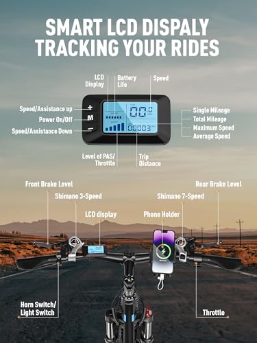 E·Bycco 29” Electric Bike for Adults, 48V 17.5AH Battery, 750W Peak 1000W Electric Mountain Bike, Up to 70 Miles 34MPH Ebike with 21-Speed, Electric Bicycle E-Bike for Commuter, UL 2849 Certified