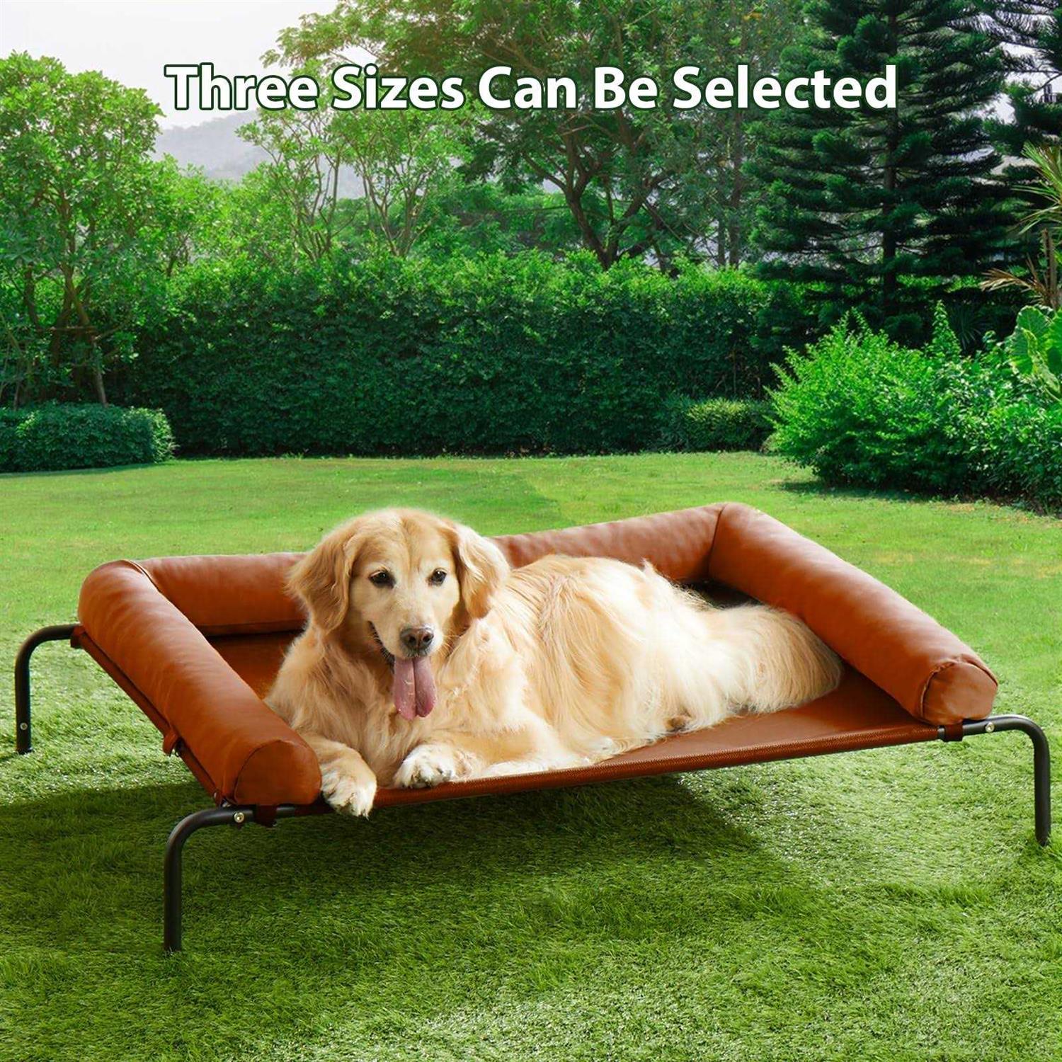 RRPETHOME Large Elevated Cooling Dog Bed,Raised Dog Cots Beds for Large Dogs,Outdoor Dog Bed for Large Dogs,Chew Proof Portable Cooling Pet Cot - Pet Supplies online store