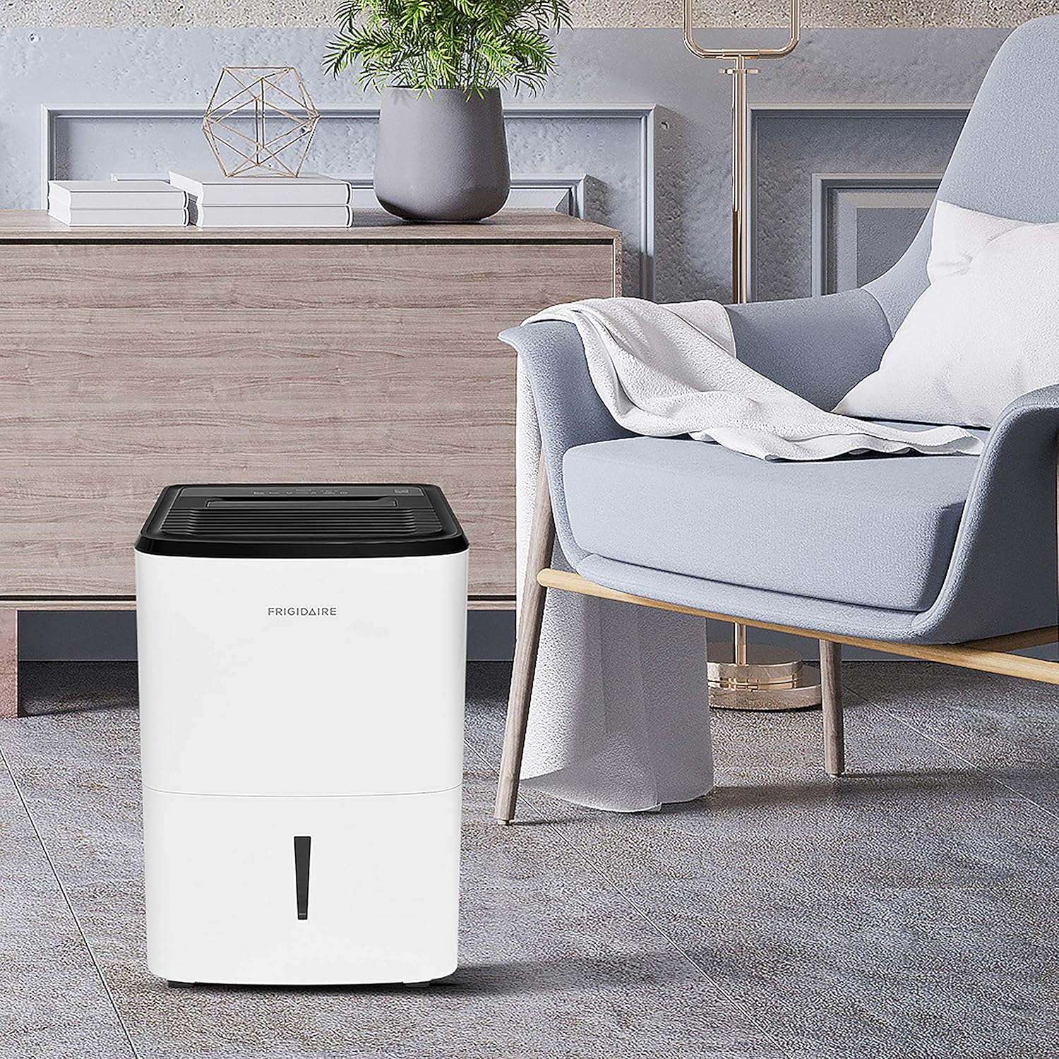 Frigidaire Dehumidifier, High Humidity 50 Pint Capacity, in White