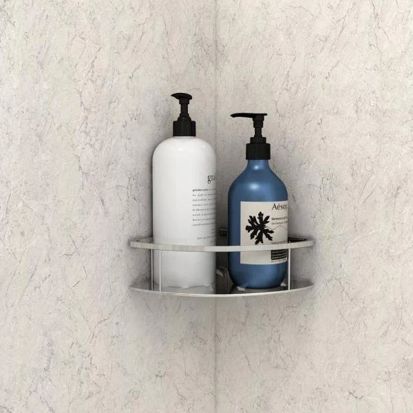 American Standard Passage 32 in. x 60 in. 4-Piece Glue-up Alcove Bath Wall in Platinum Marble
