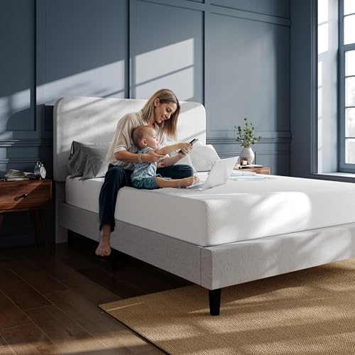 Flash Furniture Cloud 3-Layer Memory Foam Mattress, Cooling Gel, Green Tea Infusion, CertiPUR-US Certified, Washable Cover, Mattress in a Box, 10", Full