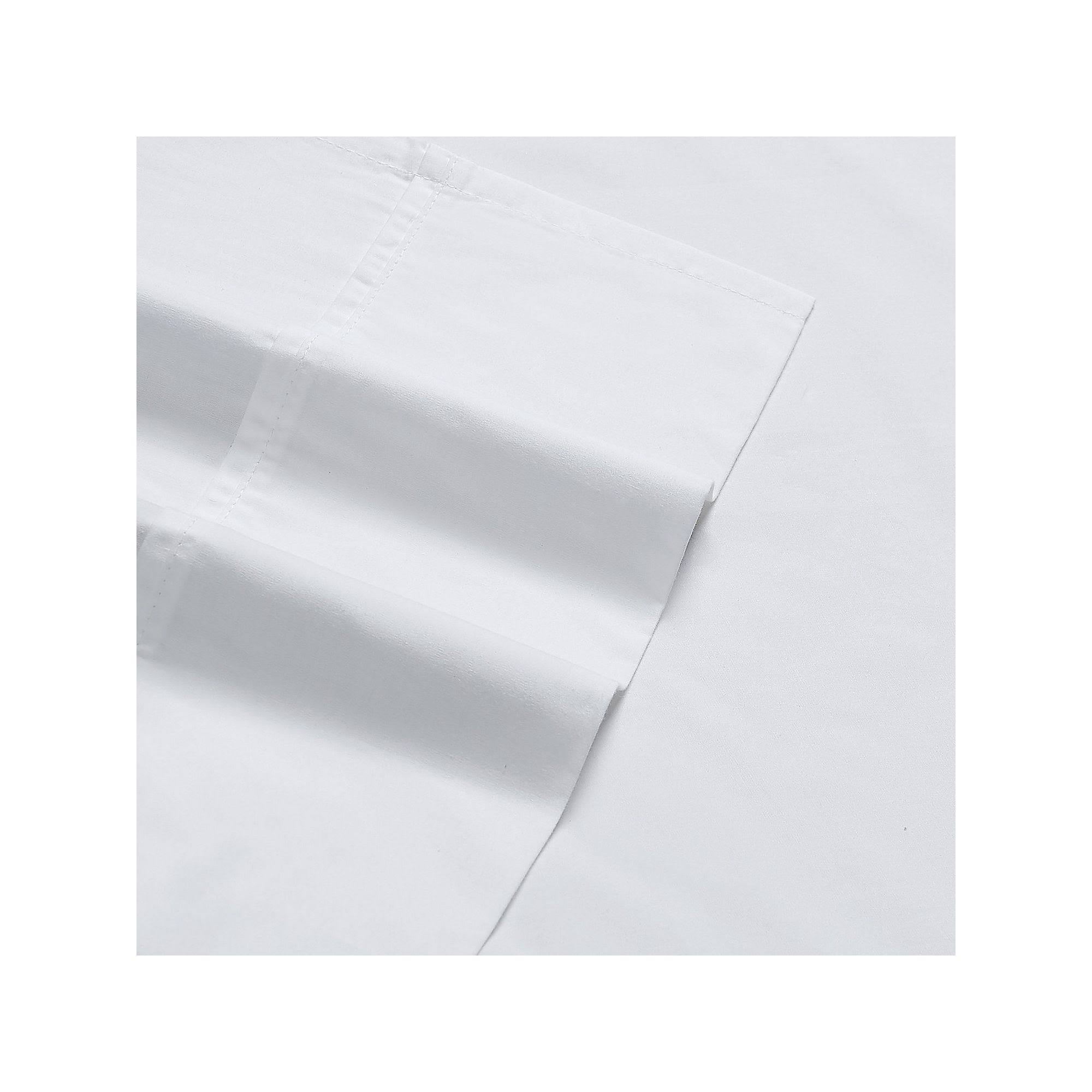 Charisma 400 Percale Sheet Set - White - Queen