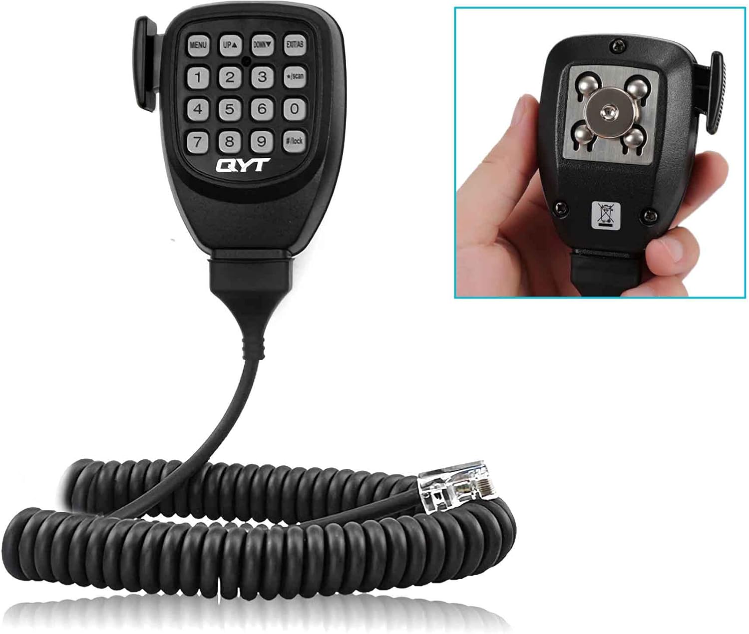 GMRS Mobile Radio 20 Watt QYT GS800D GMRS Repeater Channels Two-Way Radio Dual Band Scanning Receiver VHF136-174 / UHF 400-470mhz, NOAA Weather Long Range Walkie Talkie
